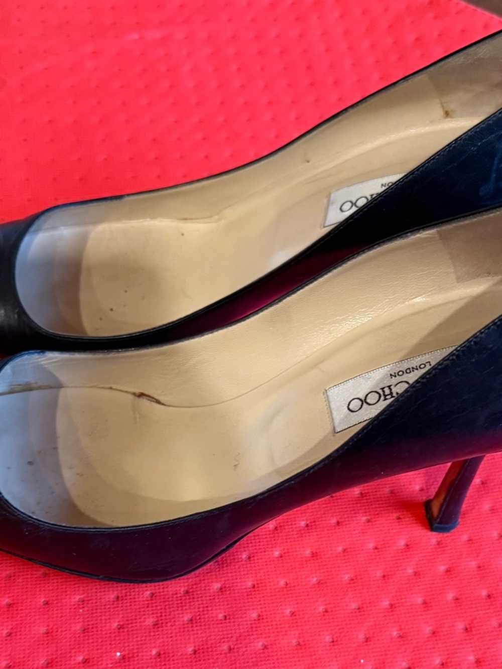Jimmy Choo Black Patent Leather Pointed Pumps